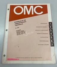Manuale assistenza cod. 8006163 per motori fuoribordo OMC 6 HP 2T manutenzione
