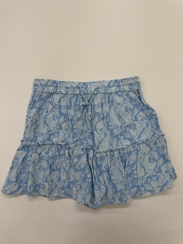 Minigonna zara blu paisley - paisley, con