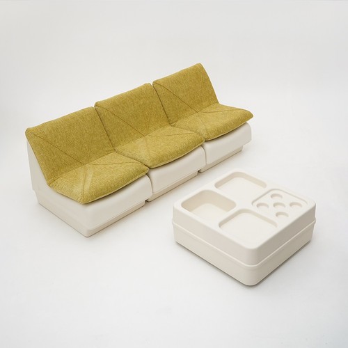 Modular sofa with - coffee, table
