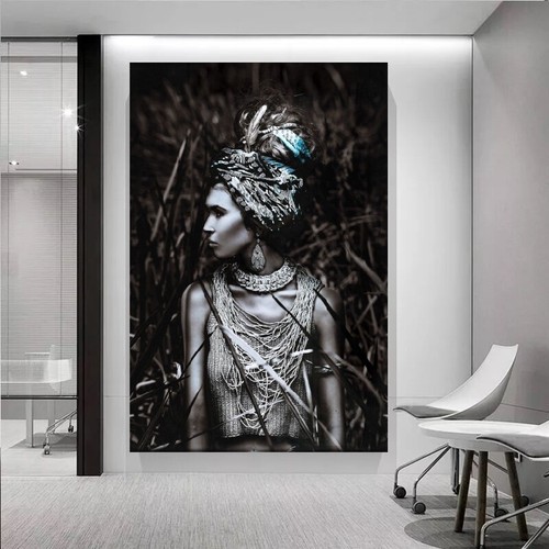 Quadro tela donna nero - su,