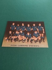 RARA CARTOLINA MIRA INTER CAMPIONE D' EUROPA ALBUM CALCIATORI 1965-66 ORIGINALE