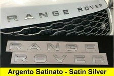 Logo Scritta RANGE ROVER Argento Satinato evoque sport vogue velar land stemma