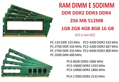 Memoria ram ddr ddr2 ddr3 - ram, ddr4