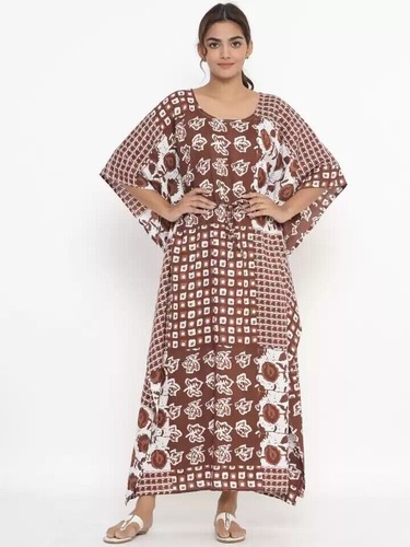 Maxi abito stampa blocco - maxi,