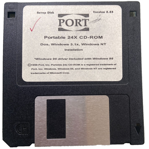Porta portatile 24x rom - 24x, cd-rom