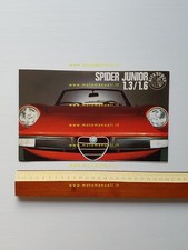 Alfa Romeo Spider Junior 1300 1600 1973 depliant originale tedesco