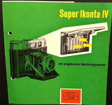#A0444-Zeiss Ikon Super Ikonta IV con esposimetro incorporato istruzioni