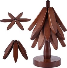 Set sottobicchieri in legno