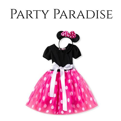 Girls polka dot - polka, mouse