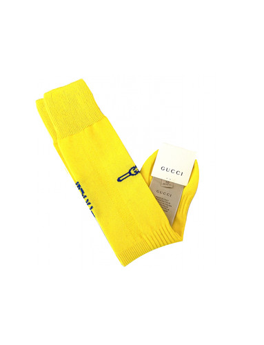 Calze gucci futbollina gialle - calze,