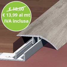 Profilo Di Adattamento Rovere Grigio Asta Da 270 Cm per Pavimenti Laminati