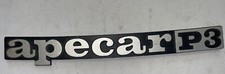 Targhetta Emblema Piaggio APECAR P3