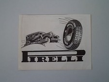 advertising Pubblicità 1934 PNEUMATICI PIRELLI SUPERFLEX