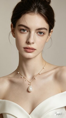 Collana acciaio perla - collana,