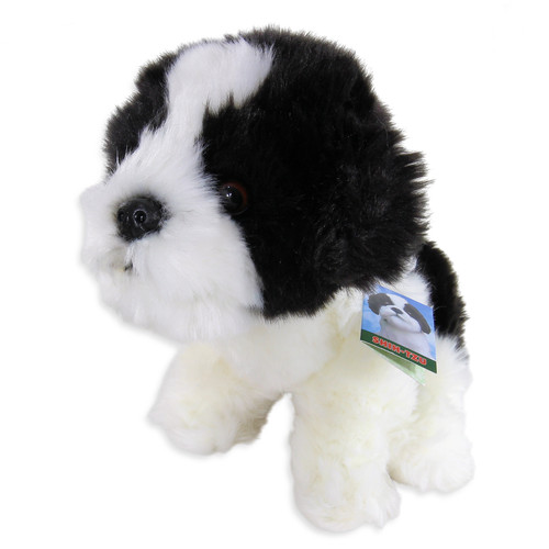 Peluche shih tzu - b/n,