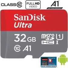 MicroSD 32GB SDHC ULTRA UHS-I ORIGINALE SanDisk Classe 10 98MB/s + Adattatore SD