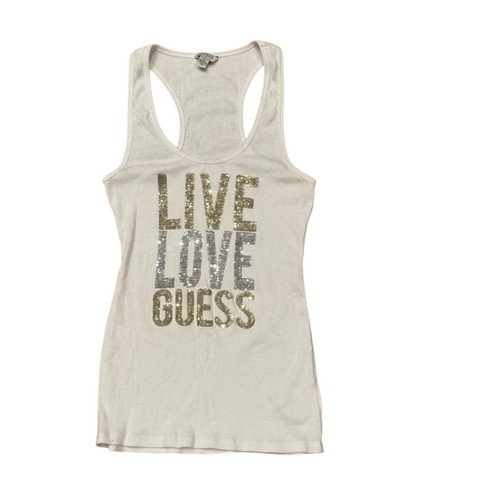 Y2k guess sequins - sequins, tank