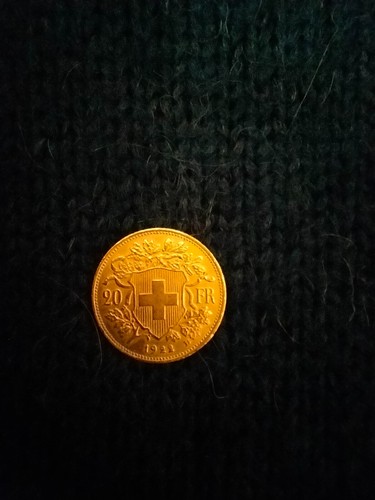 Moneta oro svizzera - svizzera, fr