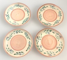 Piatto Caleca rosa dipinto a