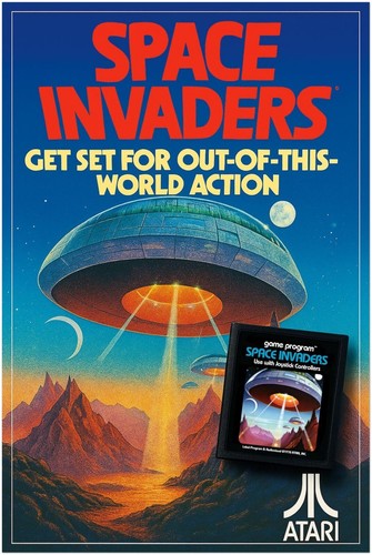 Poster atari invasori spaziali - atari,