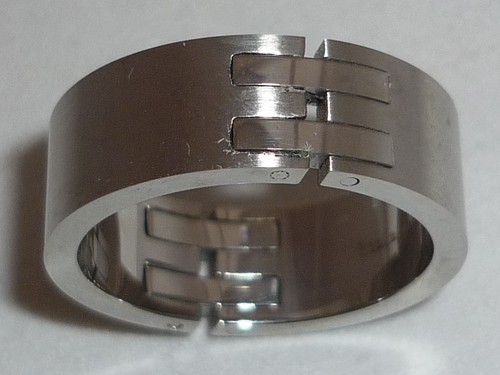 Anello acciaio inox classico - acciaio,
