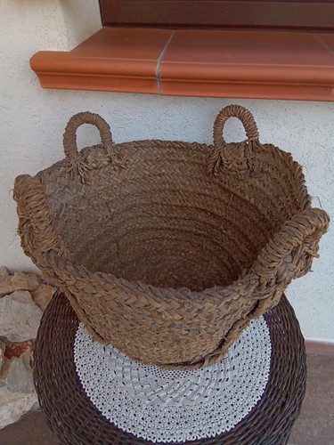 Antica cesta paglia - antica, in