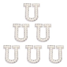 6 Pcs Lettere in Strass per