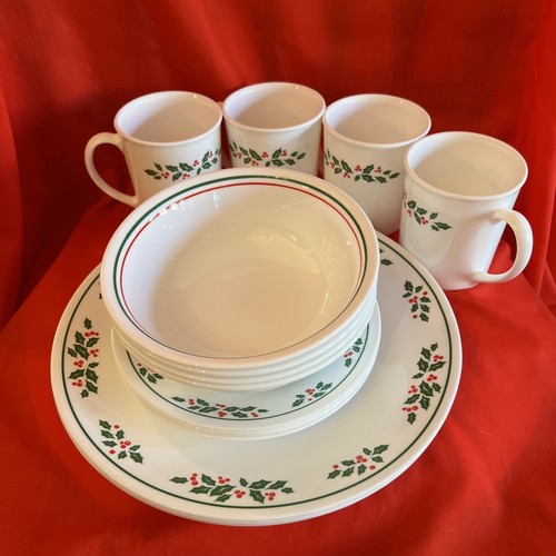 Corelle winter holly set - corelle,