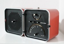 Brionvega TS502 - Radio Cubo - Tasto Tono - Rossa - Restaurata Arredamento -