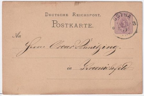 Tedesco reichspost 1877 - tedesco, pk