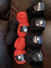 Filatura Di Crosa Cashmere Seta,  Lot Of 10, Black And Red