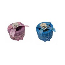 Set 36 Scatoline bomboniere portaconfetti in latta cofanetto x nascita battesimo