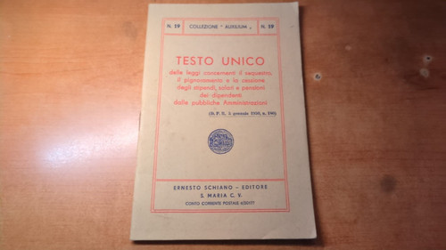 Testo unico n19 schiano - unico, n19-