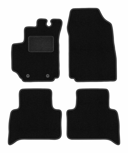 Tappetini velluto nero - nero, fiat