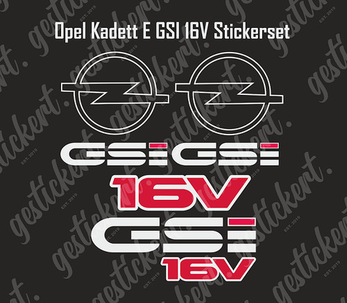 Set adesivi per - 1, kadett