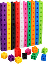 Cubi Ad Incastro Matematici, 100 Blocchi Numerici per Calcolo, Giocattolo Educat