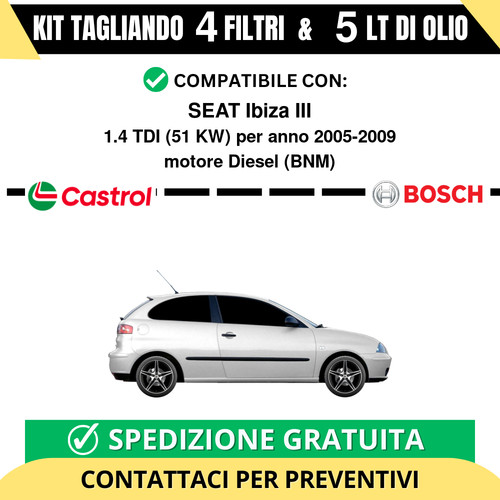 Tagliando per seat - per, ibiza