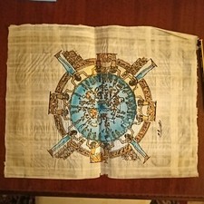 Dipinto egizio su papiro A3