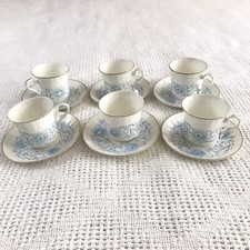 Set da tè blu floreale tazze