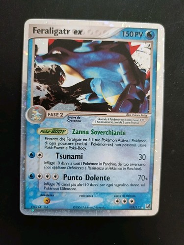 Carta pokemon feraligatr - carta, ex