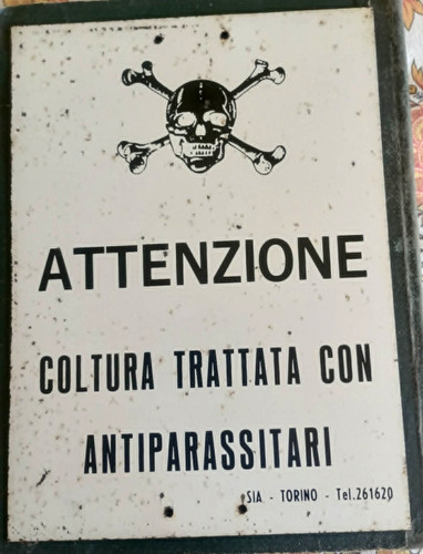 Vecchio cartello metallo - vecchio,
