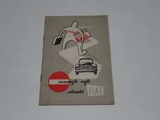 FIAT CONSIGLI AGLI UTENTI 1953
