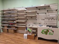 arredamento negozio usato, scaffalatura, piano e mensole 