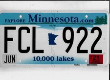 Targa passeggeri MINNESOTA