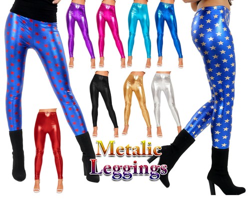 Leggings donna wet - wet, look
