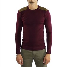 Maglione Uomo Lana Bordeaux