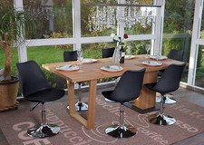 Set 6 sedie girevoli Malmö