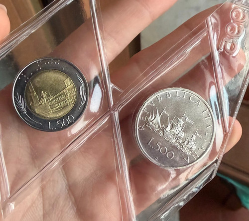 500 lire caravelle - lire, silver