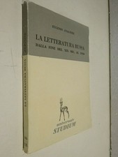 LA LETTERATURA RUSSA Dalla fine del XIX sec al 1930 Eugenio Anagnine scuola di