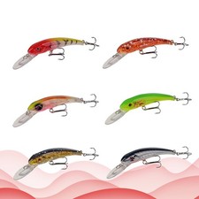  6 PCS Esca Artificiale Attrezzatura Da Pesca Esche Per La in Mare